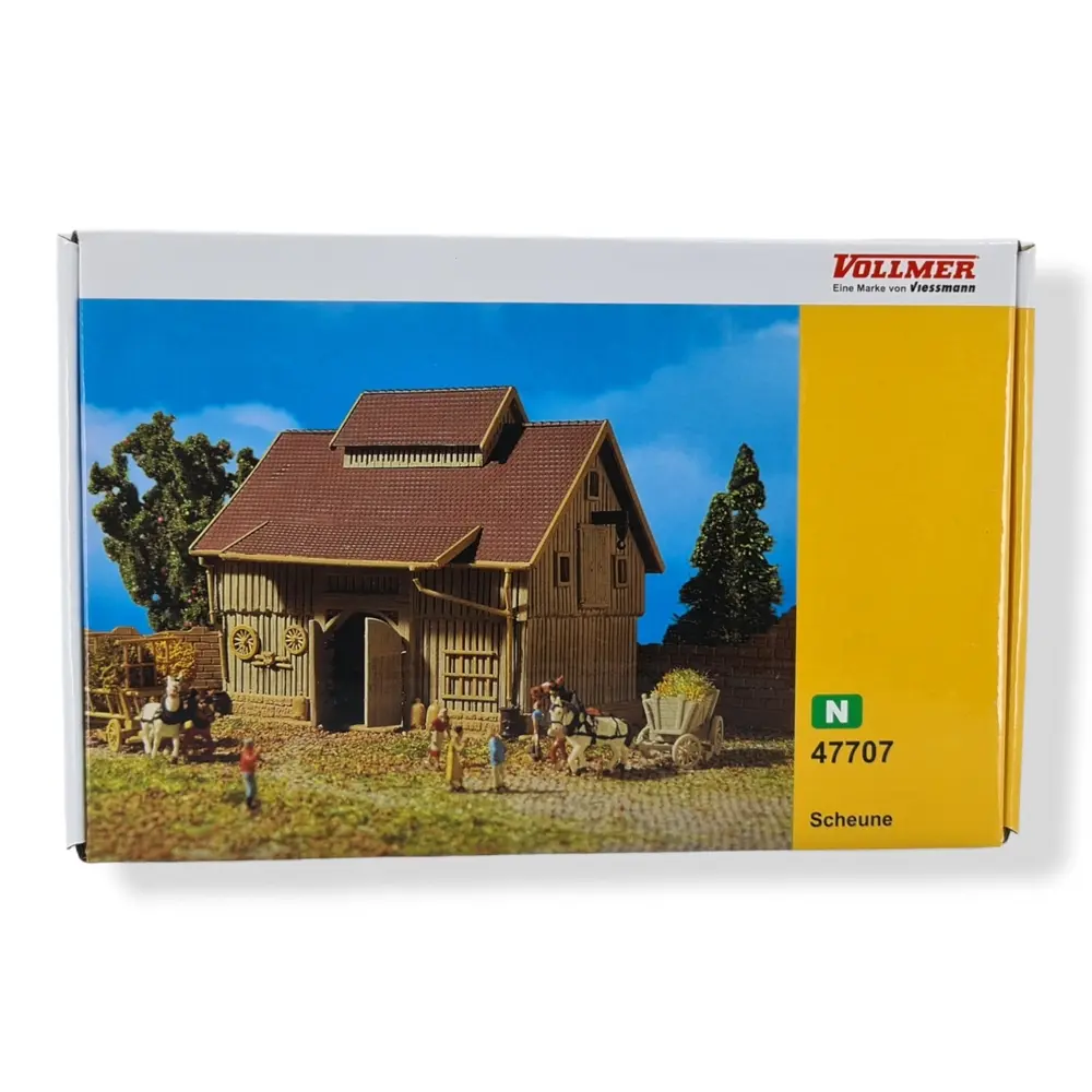 Maquette agricole Grange - Vollmer 47707 - N 1:160 - 98 x 75 x 81 mm - 3