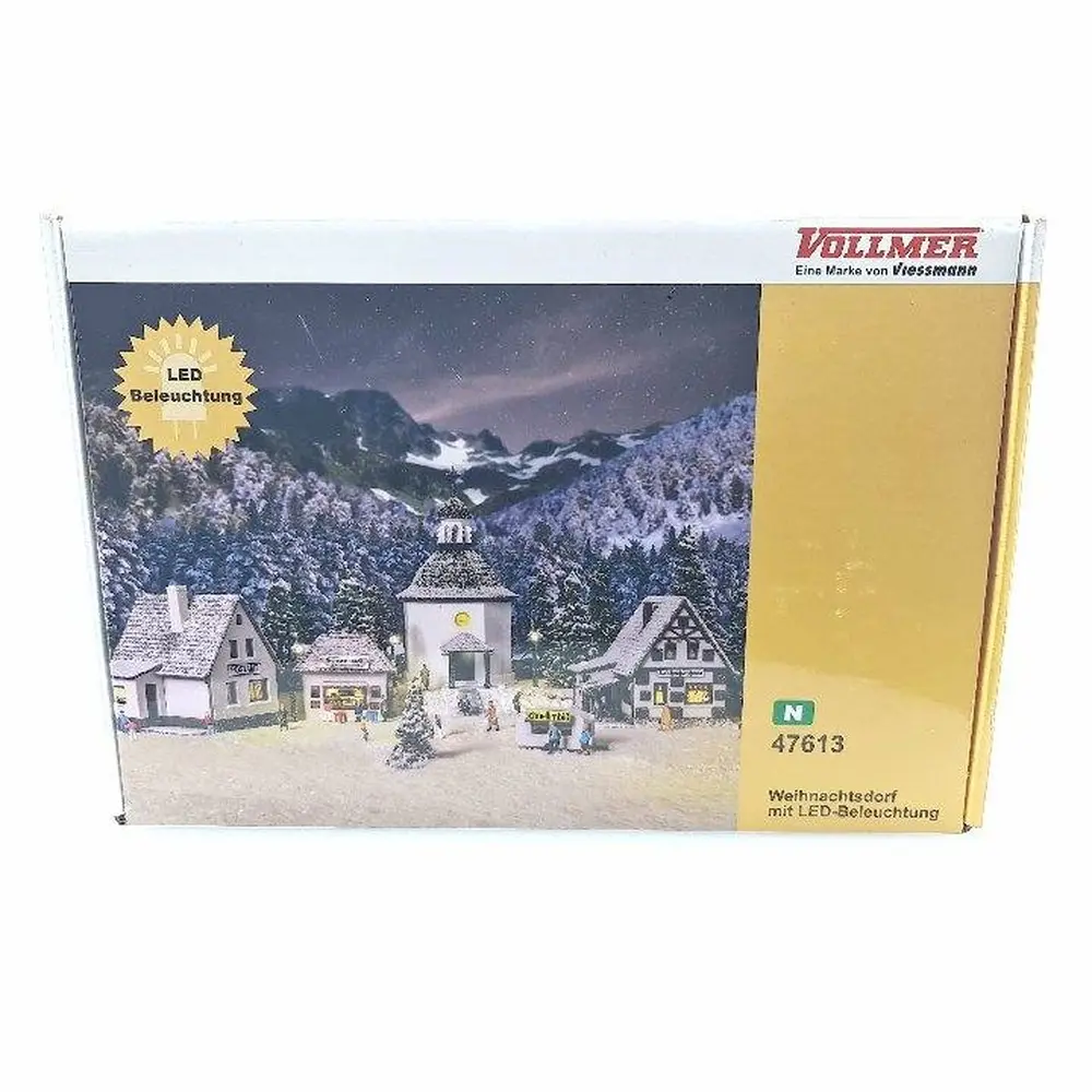 Village de Noël avec éclairage LED, fonctionnel - VOLLMER 47613 - N 1/160 - 5