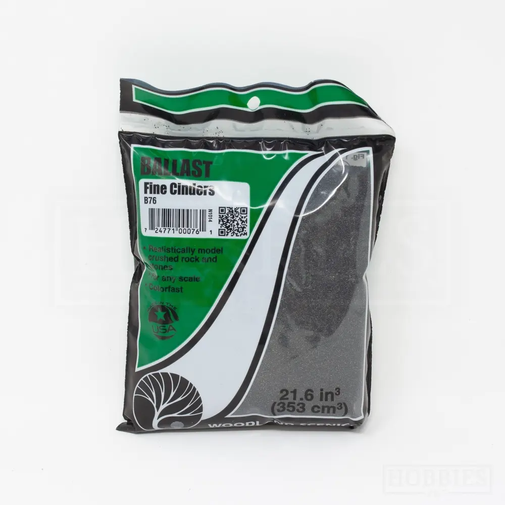  Ballaste fin noir cendres - Woodland Scenics B76 - 353 mL - 3