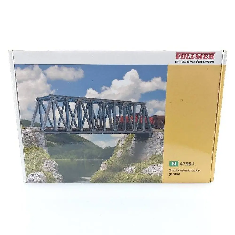 Pont à caisson VOLLMER 47801 en acier - N 1/160 - 225 x 38 x 61 mm - 3