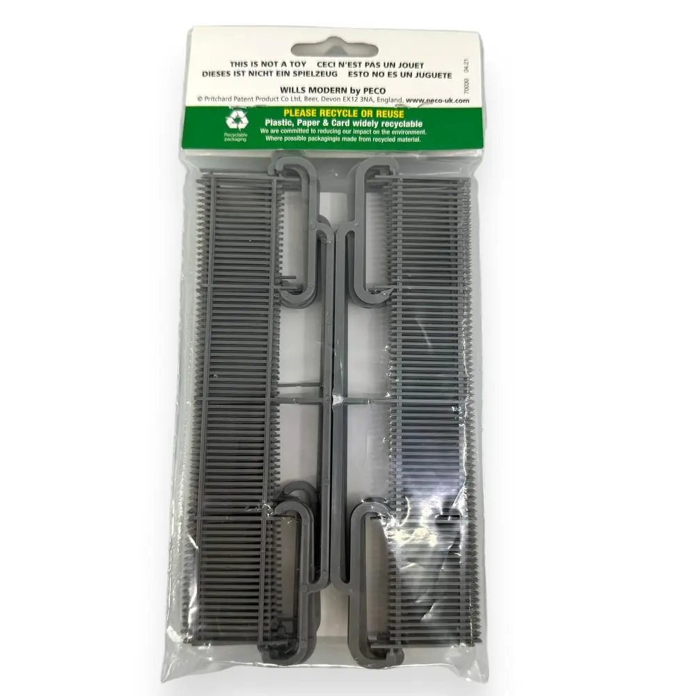 Clôture Palissade Moderne - WILLS-KITS SSM 317 - Échelle OO 1/76 / HO 1/87 - 1460 mm - Gris - 4