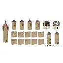 Château-fort du Moyen âge - VOLLMER 49910 - HO 1/87 - 3