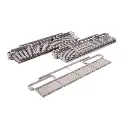 Clôture Palissade Moderne - WILLS-KITS SSM 317 - Échelle OO 1/76 / HO 1/87 - 1460 mm - Gris - 2