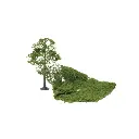 Flocage vert moyen - Woodland Scenics F52 - 464 cm² - 3