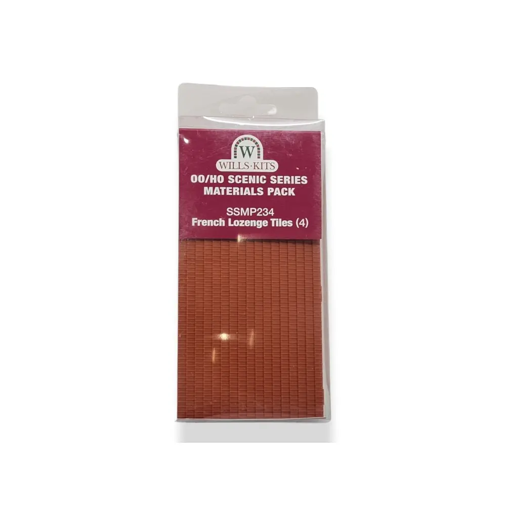 Plaques de décor Tuiles - Wills-kits SSMP234 - OO 1/76 - HO 1/87 - 2