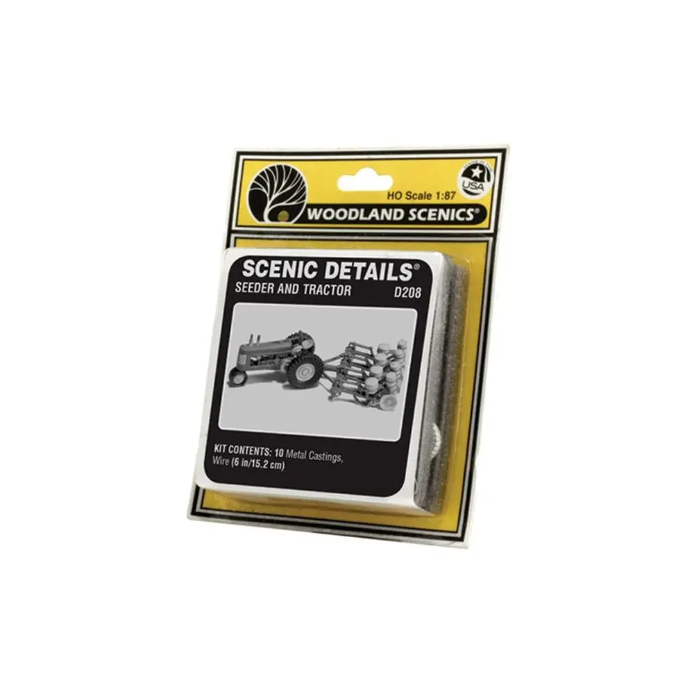 Tracteur et semeuse - Woodland Scenics D208 - HO 1/87ème - 3