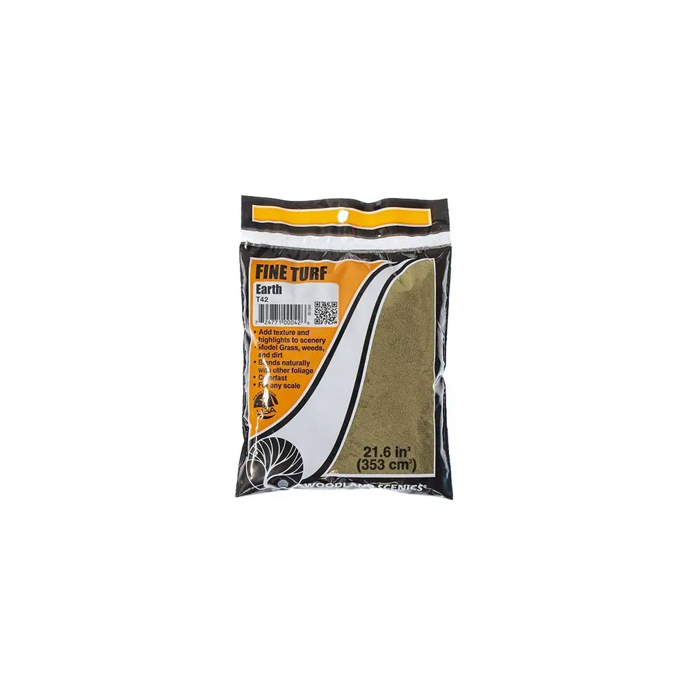 Flocage terre fine brune - Woodland Scenics T42 - 353ml - 2