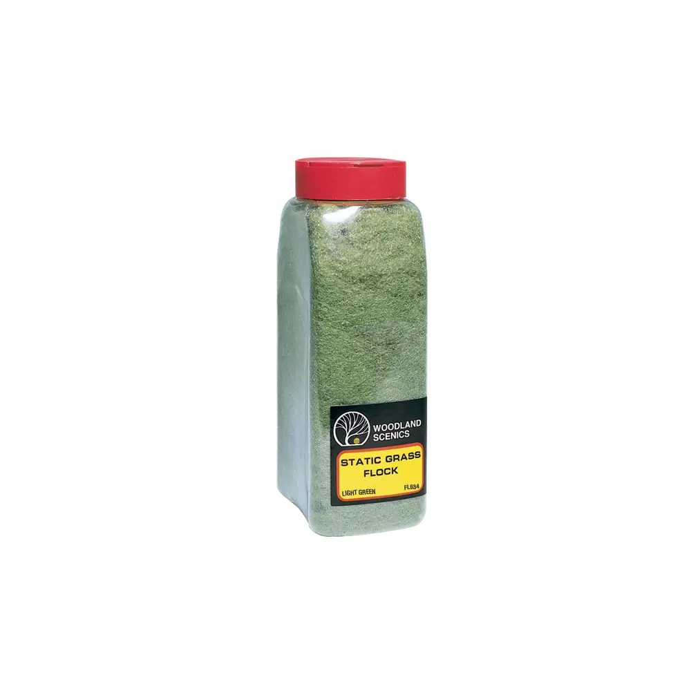 Fibres herbes verte clair - Woodland Scenics FL634 - Toutes échelles - 945 mL - 2