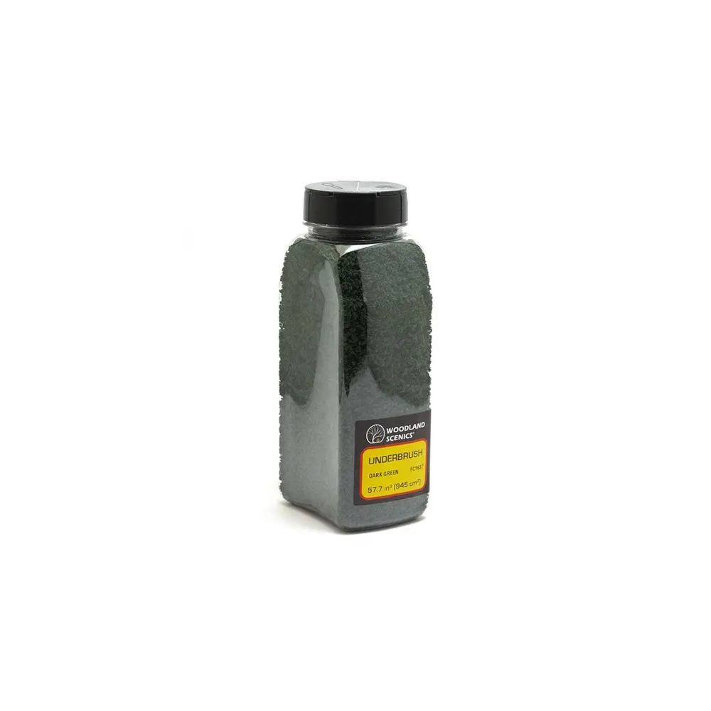 Flocage moyen vert foncé - Woodland Scenics FC1637 - Toutes échelles - 945 mL - 2