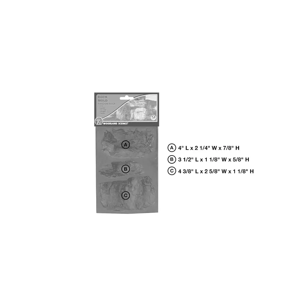 Moule pour rochers - Woodland Scenics C1234 - Toutes échelles - 3