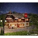 Restaurant en zone alpine - Vollmer 43706 - HO 1/87 - 4