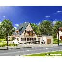 Maison avec garage de campagne - VOLLMER 43718 - HO 1/87 - 3