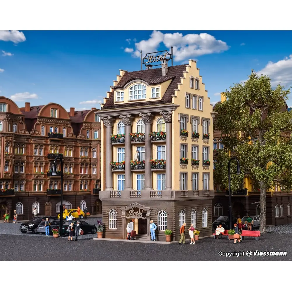 Hôtel romantique 4 faces - VOLLMER 43772 - HO 1/87 - 3