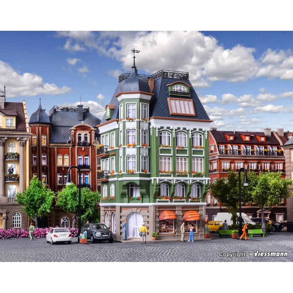 Banque maison à plusieurs étages - VOLLMER 43771 - HO 1/87 - 3