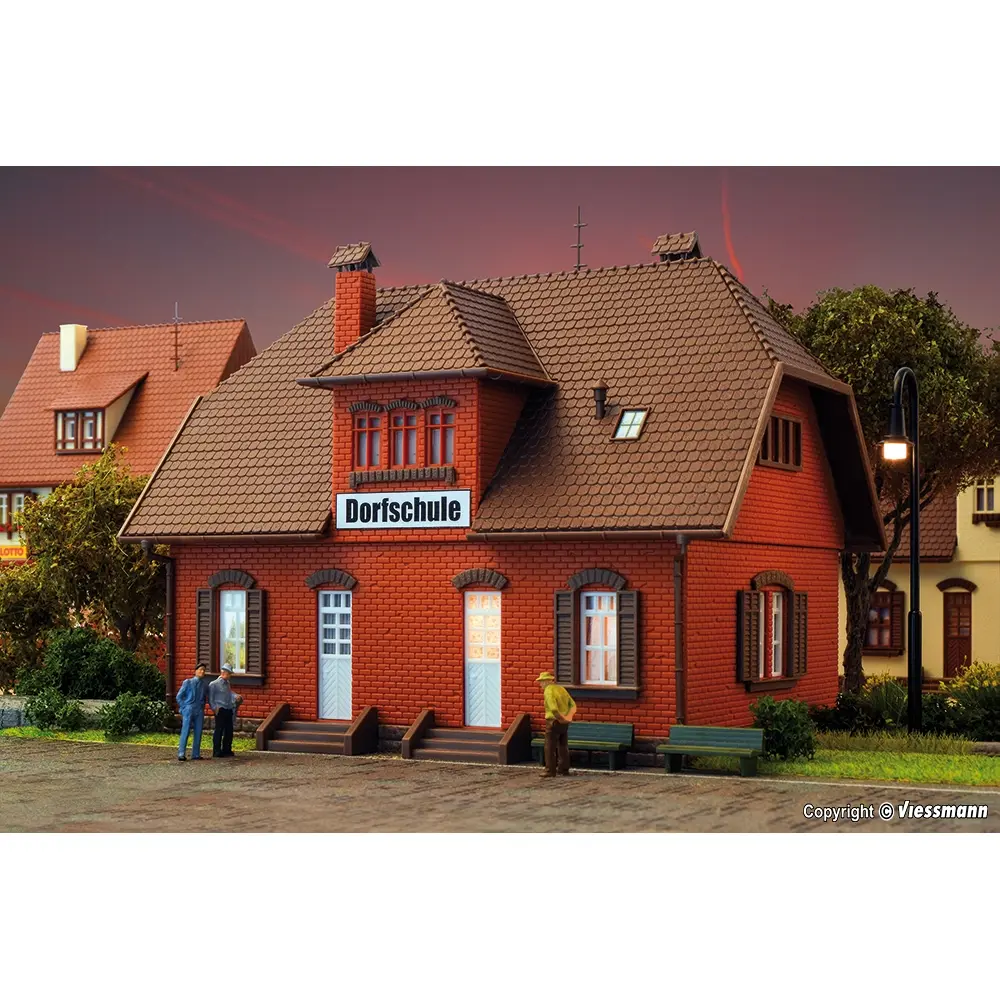 Petite école de village - Vollmer 43570 - HO 1/87 - 157 x 120 x 132 mm - 4