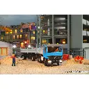 Camion benne motorisé Mercedes-Benz ACTROS Viessmann 8010 - HO 1/87  livrée Bleue - 4