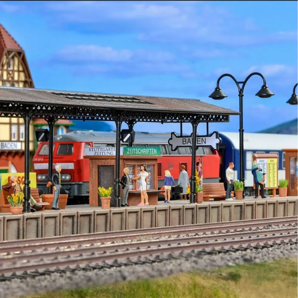 Quai de la gare "Baden" - Vollmer 43562 - HO : 1/87 - 1220x48x85MM  - 2