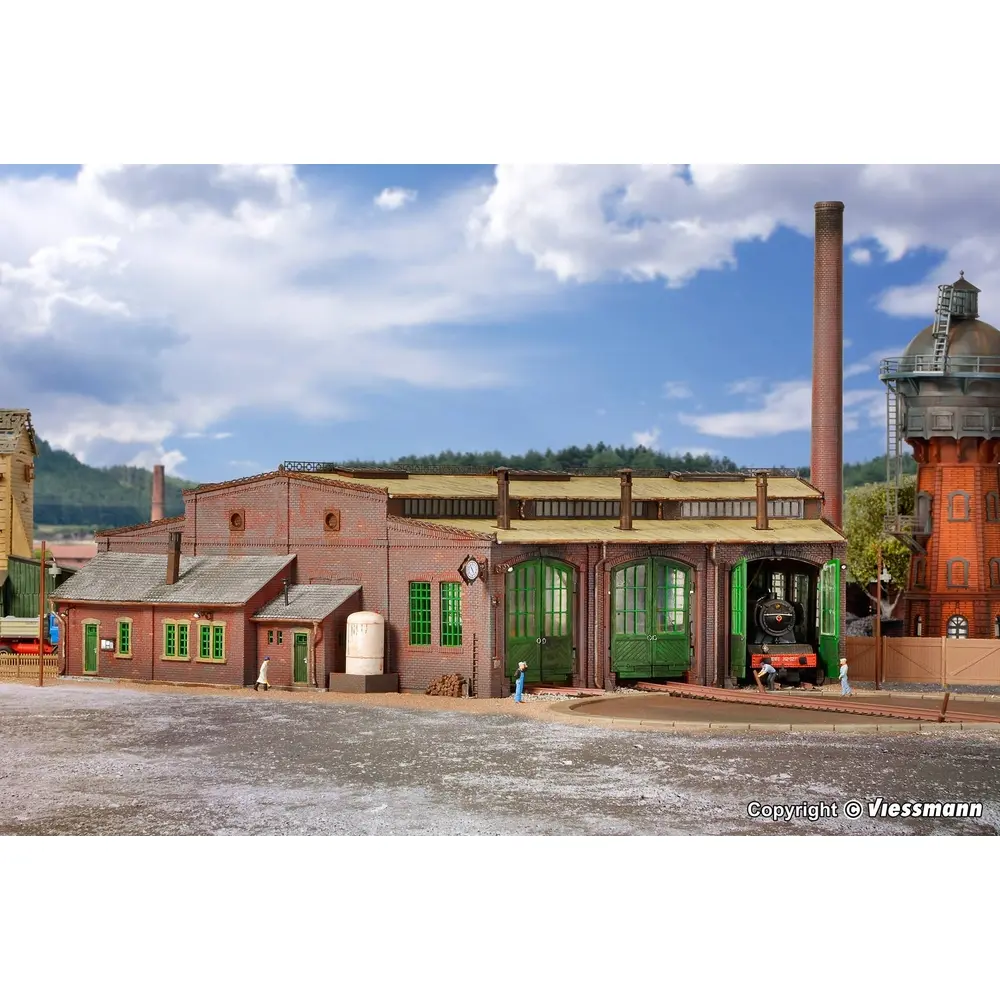 Rotonde avec dispositif de verrouillage des portes VOLLMER 45754 - HO 1/87 - 2