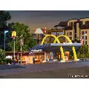 McDonald's Restaurant avec McCafé Vollmer 43635 - HO : 1/87 -270x158x98mm - 3