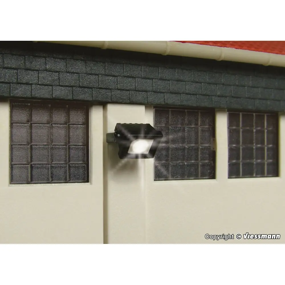 Spot projecteur carré Viessmann 6333 à LED blanc - HO 1/87 - 3