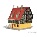 Kit éclairé Café-Bistro aménagé - VOLLMER 43695 - HO 1/87 168x138x155mm - 2