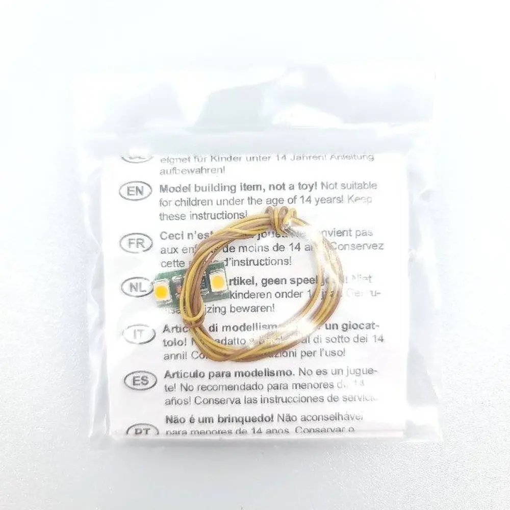 Éclairage intérieur de bâtiment Viessmann 6021 - HO 1/87 - 2 LED blanc chaud - 3