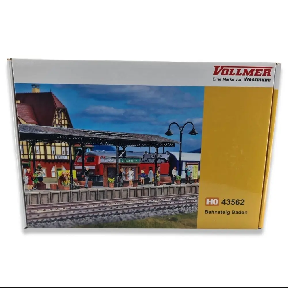Quai de la gare "Baden" - Vollmer 43562 - HO : 1/87 - 1220x48x85MM  - 3