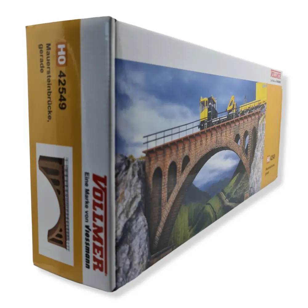 Pont ferroviaire en brique miniature - Vollmer 42549 - HO 1/87 - 4