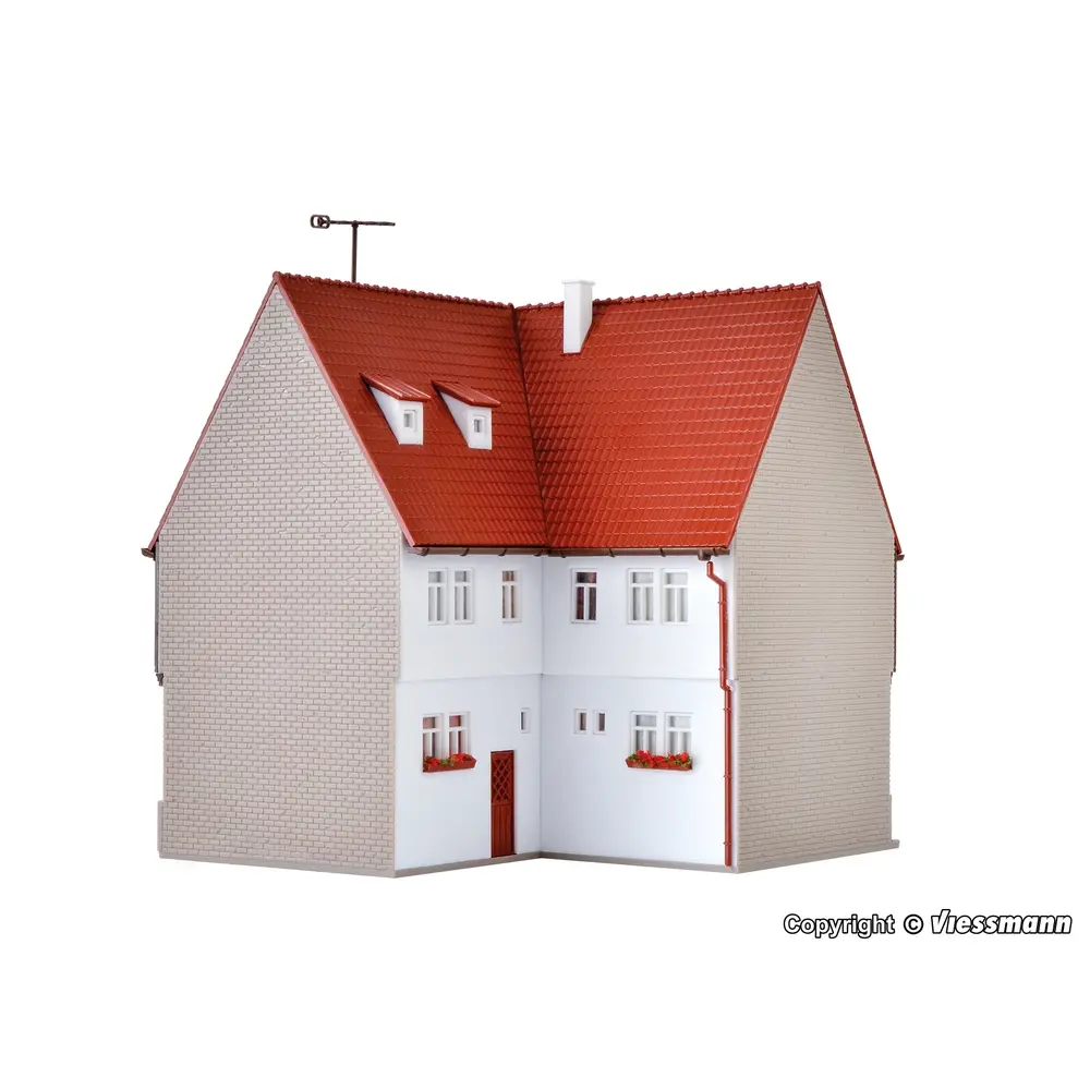 Maquette Restaurant - Vollmer 43645 - HO 1:87 - 142 x 132 x 140 mm - 2