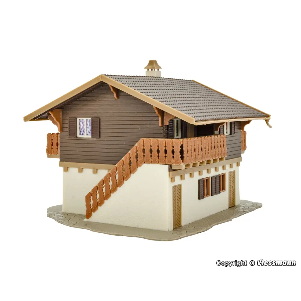 Maison d'hôtes avec abri voiture - Vollmer 43961 - HO 1/87 - 2
