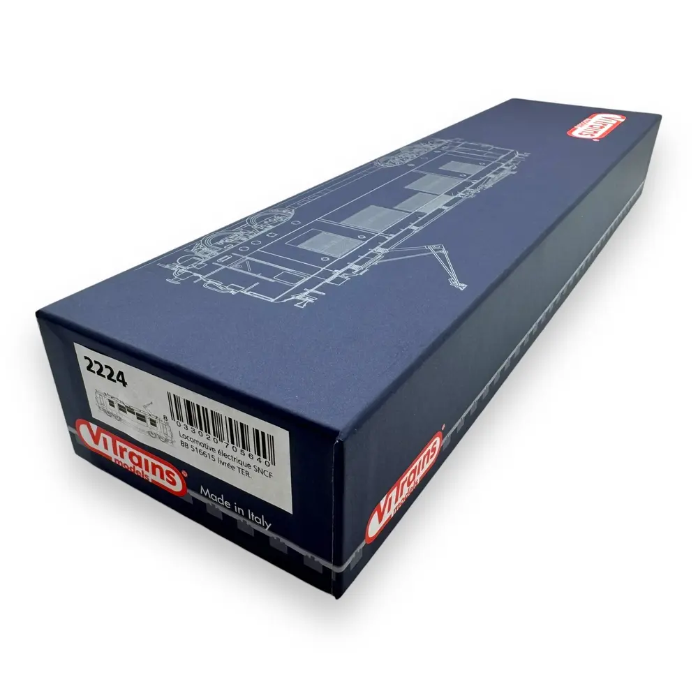 Locomotive électrique BB 516615 livrée FRET TER avec logo casquette - ViTrains 2224 - HO 1/87 - SNCF - Ep V - Analogique - 2R - 4