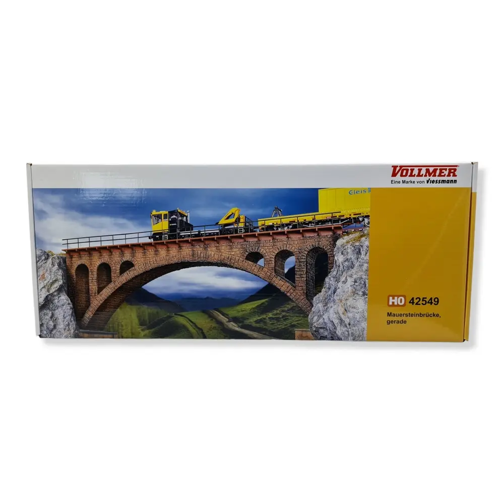 Pont ferroviaire en brique miniature - Vollmer 42549 - HO 1/87 - 6
