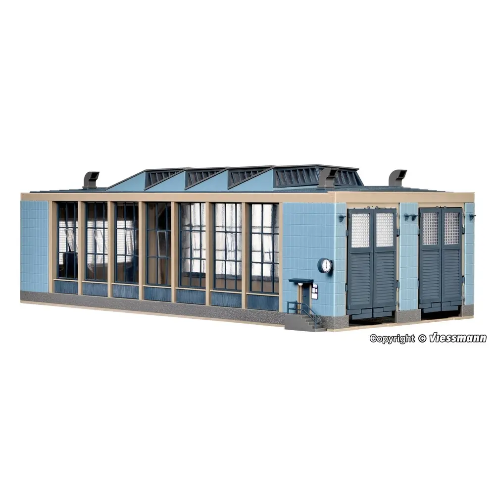 Hangar à Locomotives Electriques 2 Voies - Vollmer 45765 - HO : 1/87 - 2