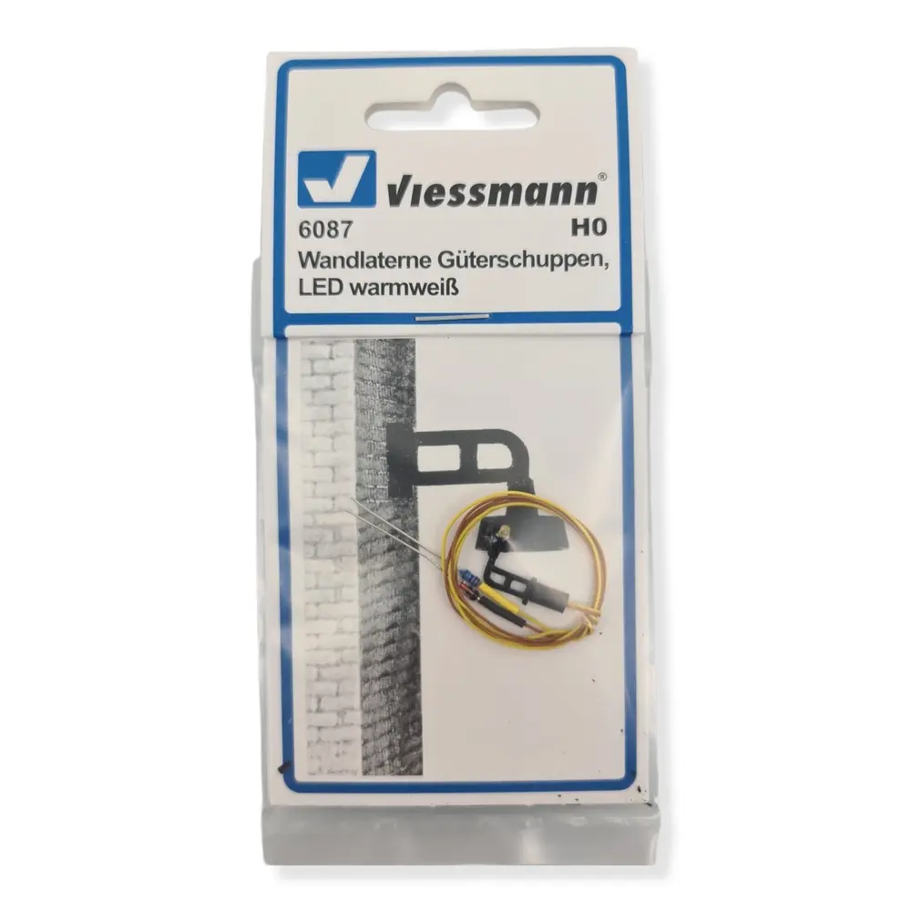 Lanterne murale hangar à marchandise LED blanc chaud VIESSMANN 6087 - HO 1/87 - 2