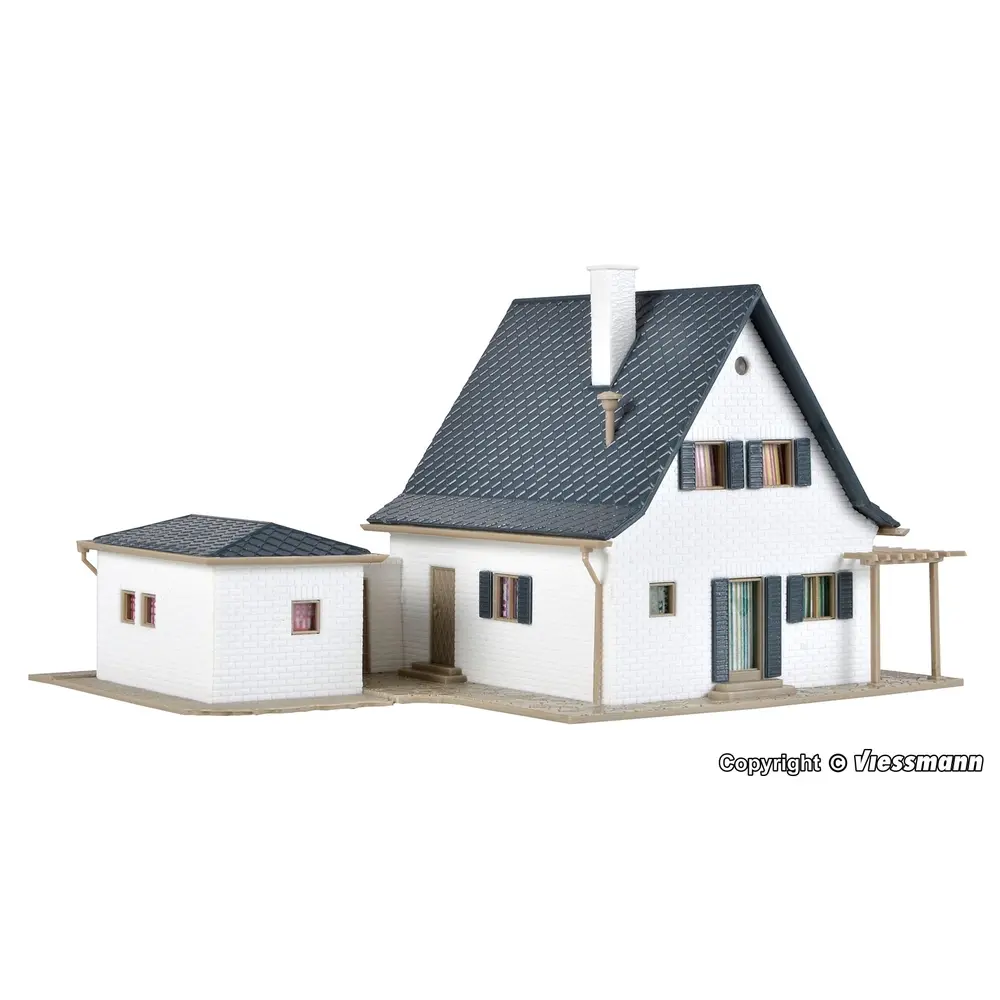 Maison avec garage de campagne - VOLLMER 43718 - HO 1/87 - 2