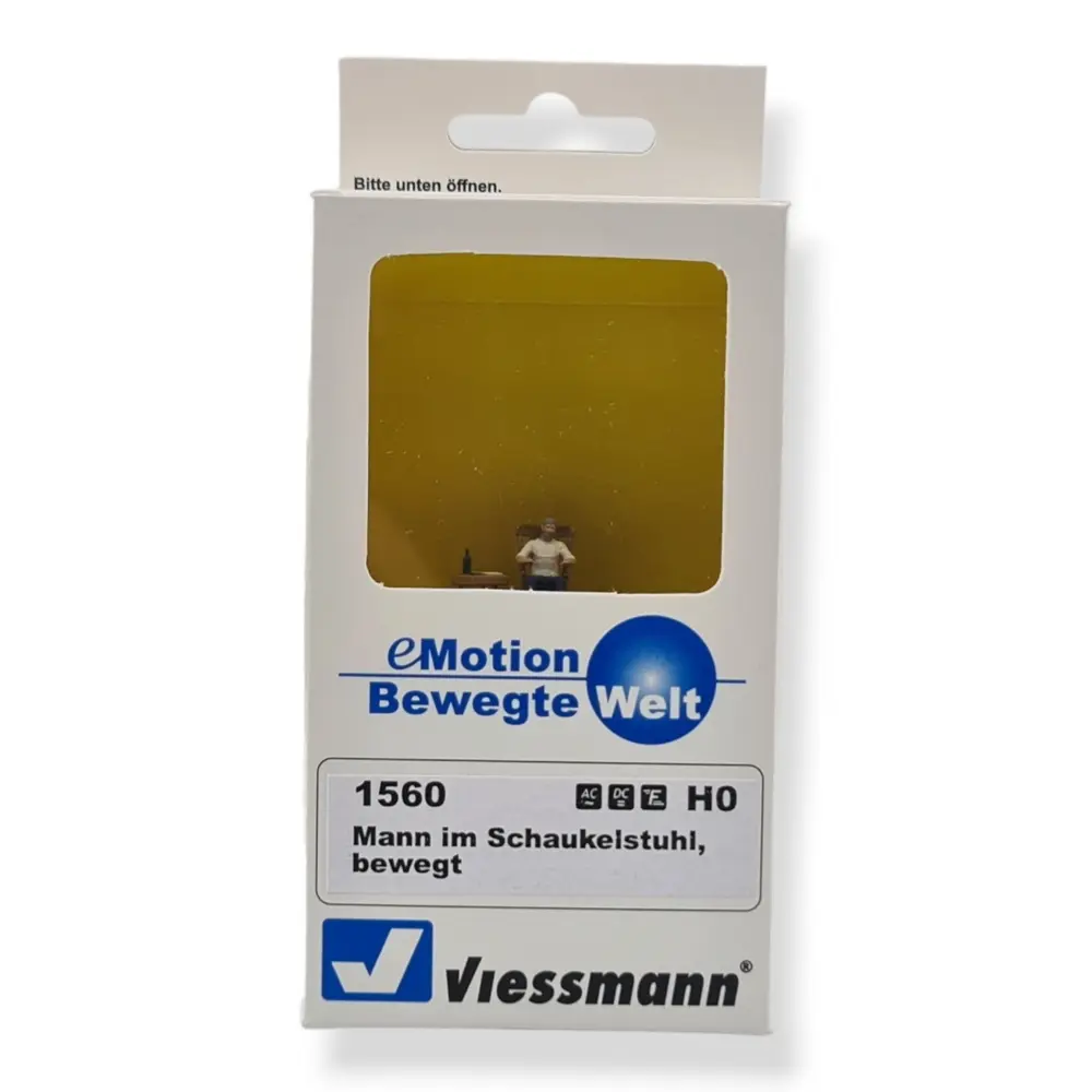 Homme dans une chaise animé, VIESSMANN 1560 | Échelle HO 1/87 - 3