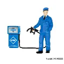 Figurine animée - Employé de station service en mouvement - Viessmann 1558 - HO 1/87 - 2