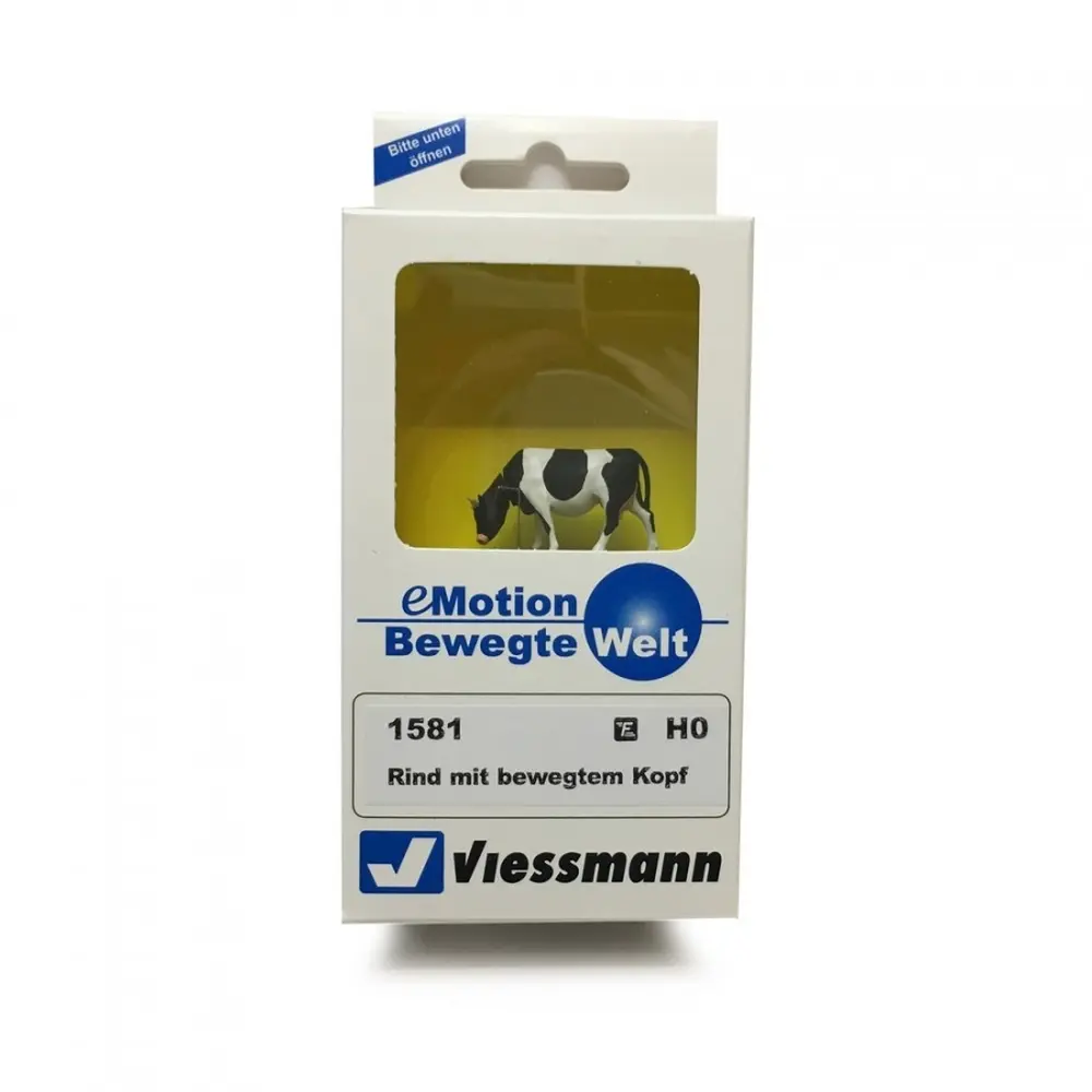 Vache qui broute, animée, VIESSMANN 1581 | Échelle HO 1/87 - 2