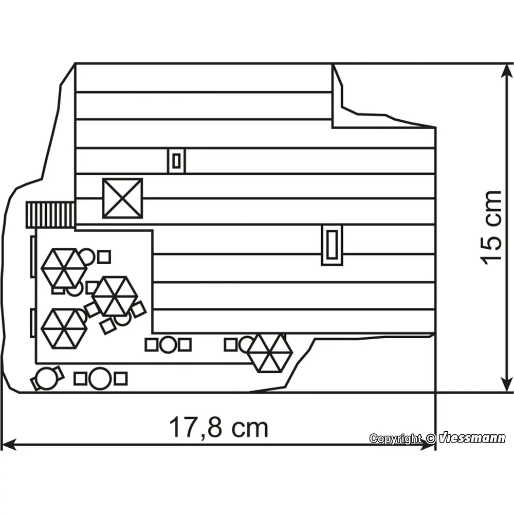 Restaurant en zone alpine - Vollmer 43706 - HO 1/87 - 5
