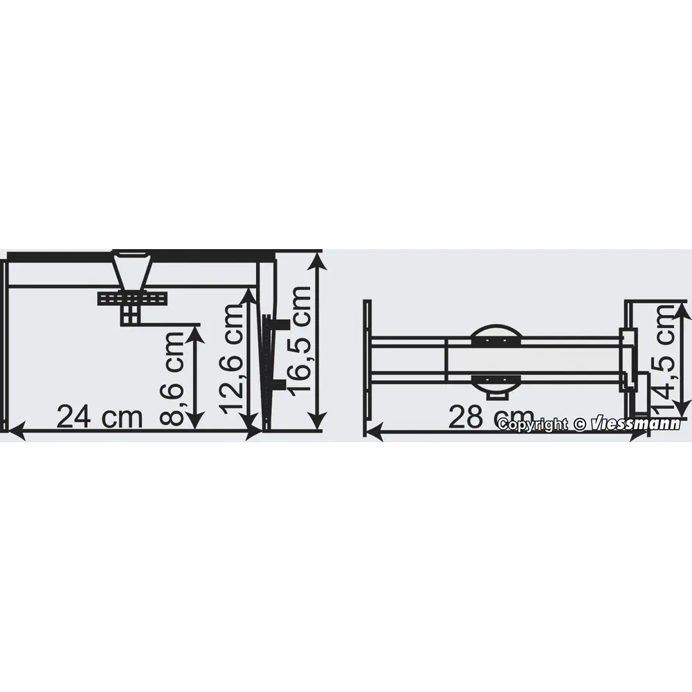 Grue à conteneurs - Vollmer 45624 - HO 1/87 - 4