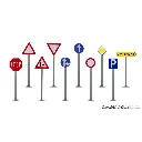 Coffret déco Panneaux de signalisation - Vollmer 45160 - HO 1/87  - 2