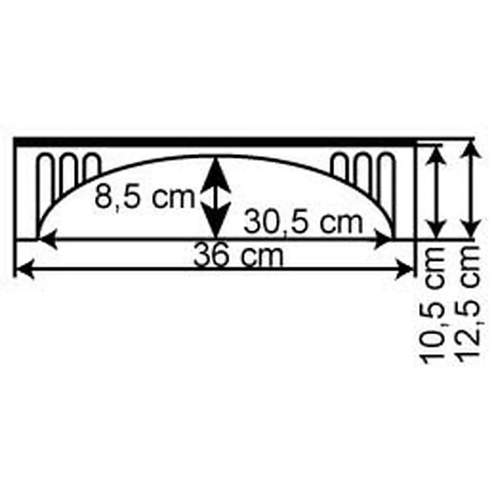 Pont ferroviaire en brique miniature - Vollmer 42549 - HO 1/87 - 3