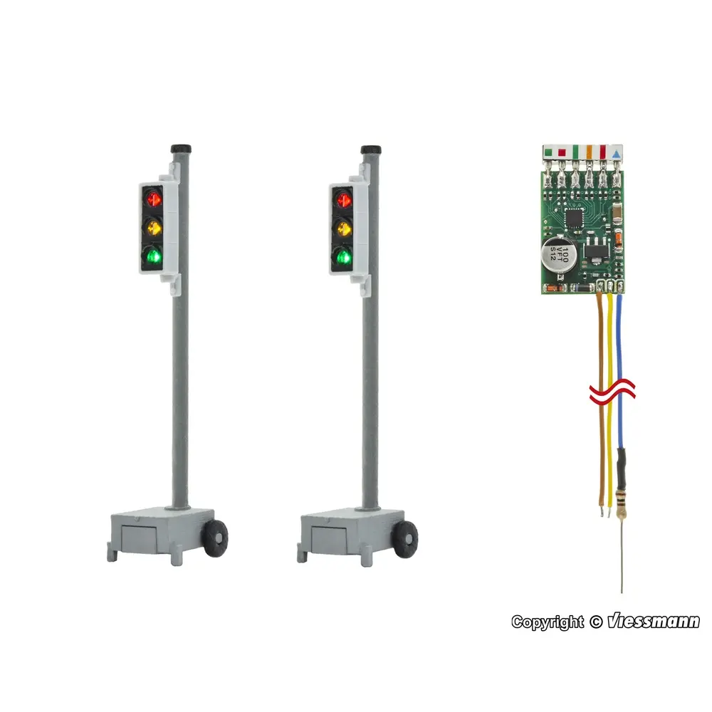 Feu de chantier/de circulation, 2 pièces - Viessmann 5099  - 2