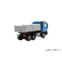 Camion benne motorisé Mercedes-Benz ACTROS Viessmann 8010 - HO 1/87  livrée Bleue - 2