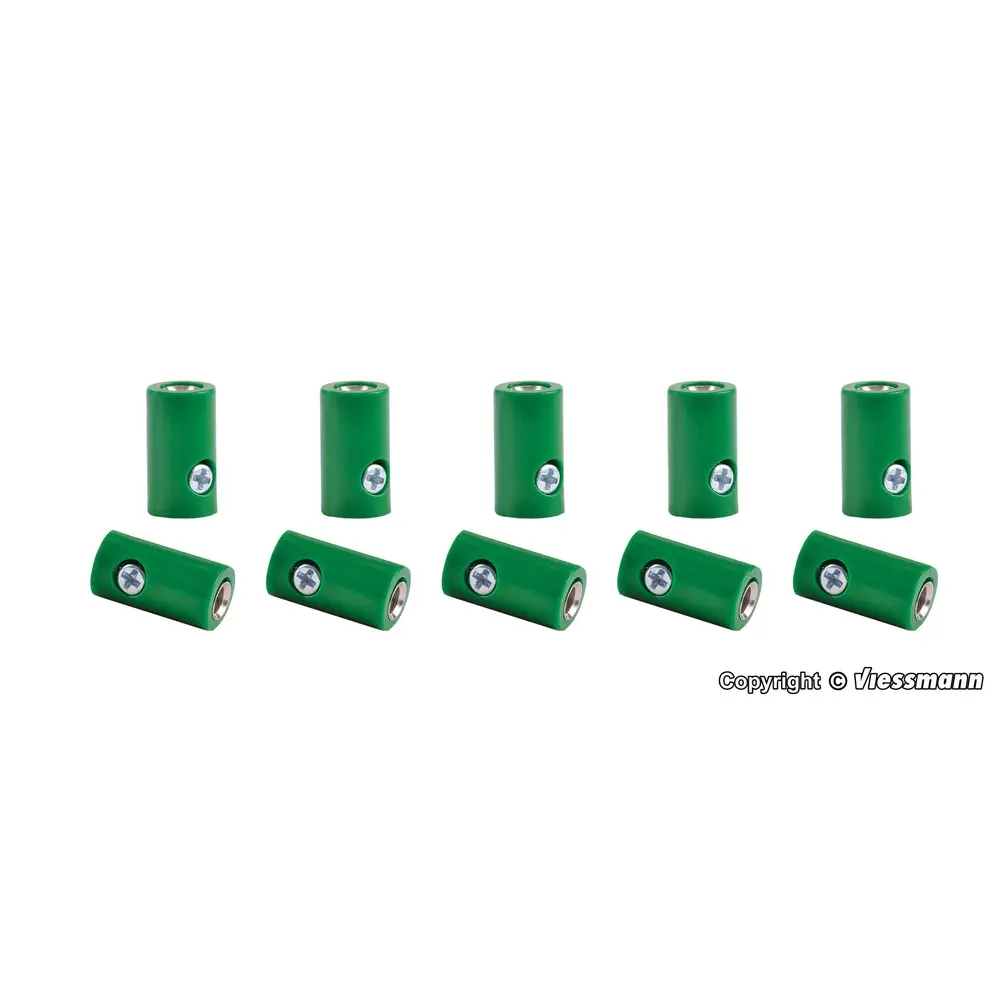 Lot de 10 Manchons - Vert - Viessmann 6881 - Toutes Echelles  - 2
