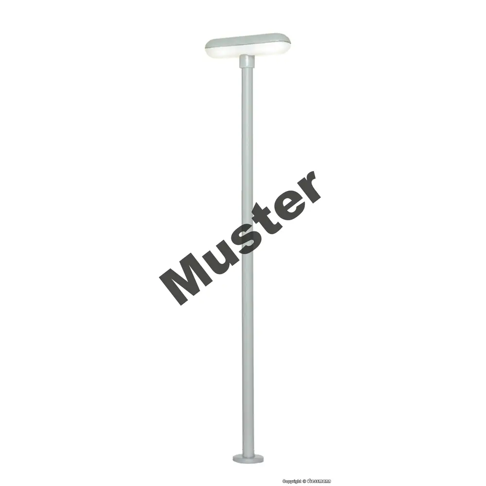 Double lampe pour plateforme Viessmann 6726 LED - HO 1/87 - hauteur 70 mm - 2