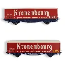 Set wagons de marchandises Trains160 16036 - N 1/160 - SNCF - 2