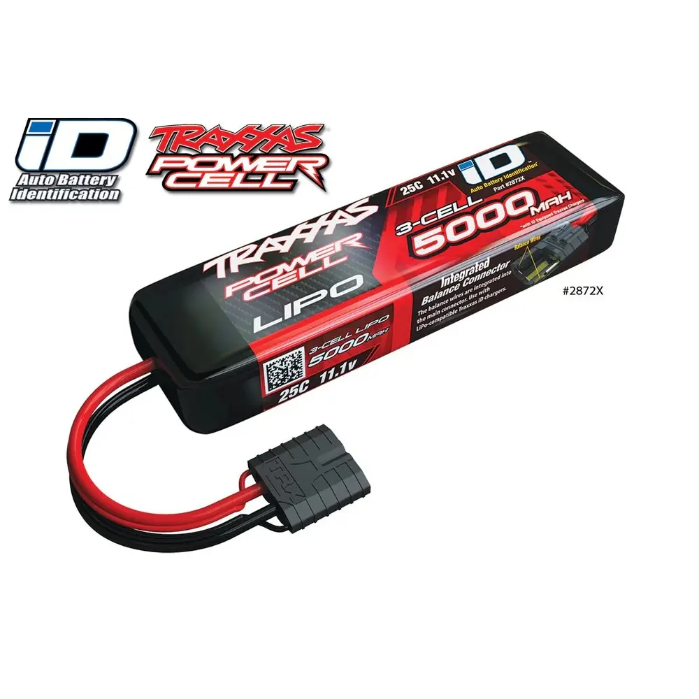 Batterie lipo 3S ID 11,1v 5000mah 25C ( 155x45x25mm ) - Traxxas F2872X - 4