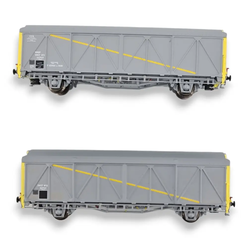 Set 2 wagons couverts EVS Hi Trains160 16052 - N 1/160 - SNCF - 3