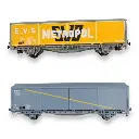 Set wagons couvert EVS Hs Trains160 16034 - N 1/160 - SNCF - Ep IV - 3
